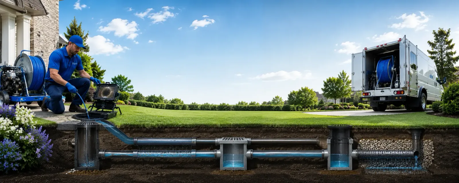 Outdoor drain cleaning information for Mauk, GA